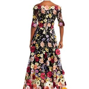 Mother of the groom Dress. Teri Jon
  Asymmetrical Off-Shoulder